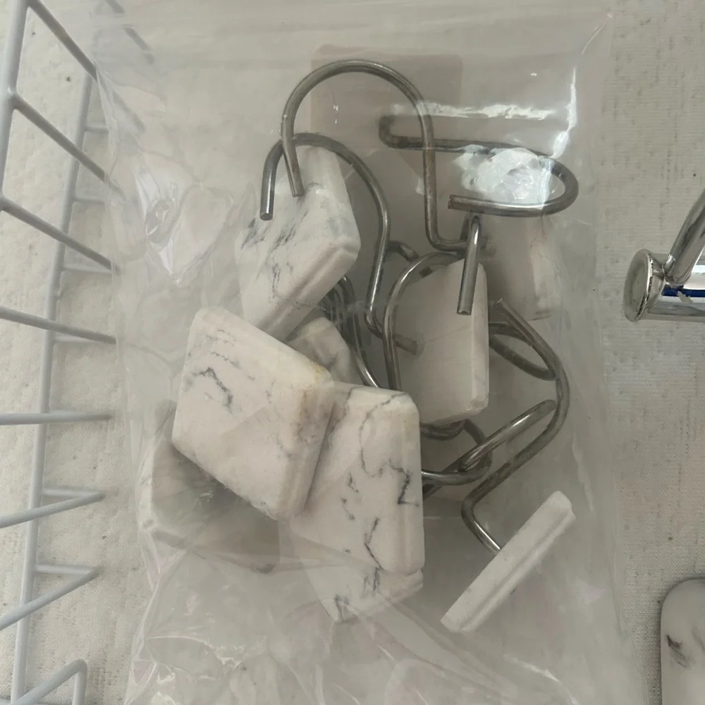 4 Piece Marble Bathroom Set